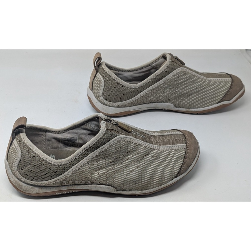 MERRELL LORELEI Zip‎ Deep Tan Sneakers Shoes Women's Size 8 J35218 Zip Up